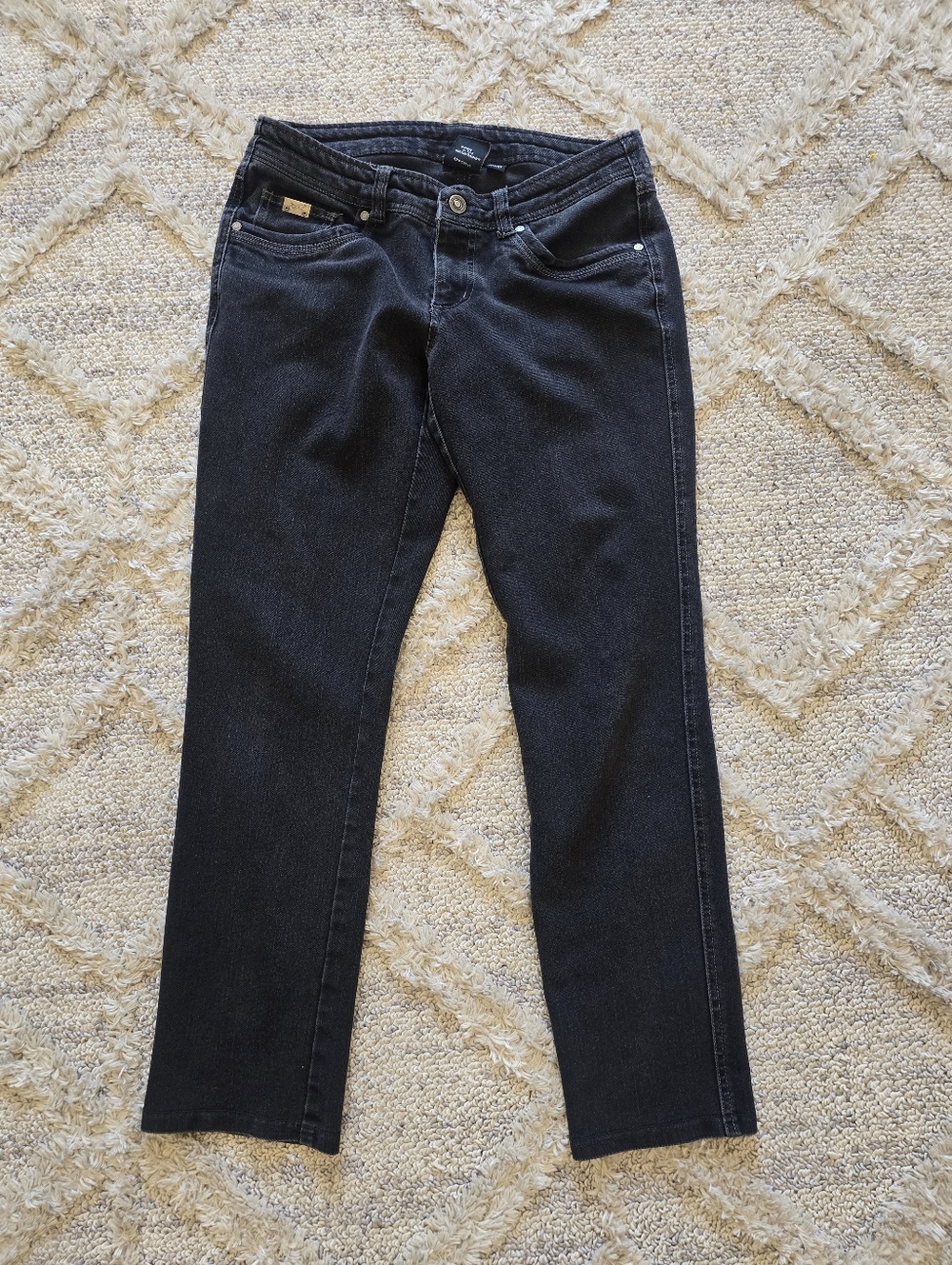 Kuhl Danzr Jeans Womens 8 Short Skinny Stretch Black Gorpcore Outdoor Hiking